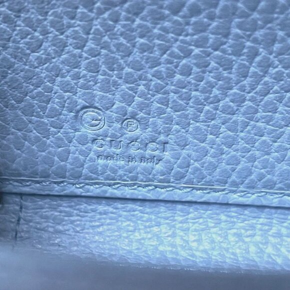 Brand NEW Authentic GUCCI Leather zipper wallet- light blue - Picture 13 of 14